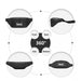 Ea2136 - Kono Lightweight Fashion Sports Bum Bag For Men And Women - Black - Image 3