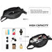 Ea2136 - Kono Lightweight Fashion Sports Bum Bag For Men And Women - Black - Image 7