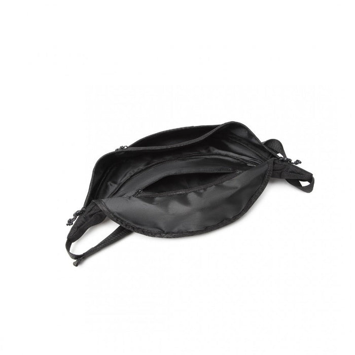 Ea2136 - Kono Lightweight Fashion Sports Bum Bag For Men And Women - Black