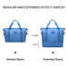 Ea2212 - Kono Two Pieces Expandable Durable Waterproof Travel Duffel Bag Set - Beige And Brown - Image 5
