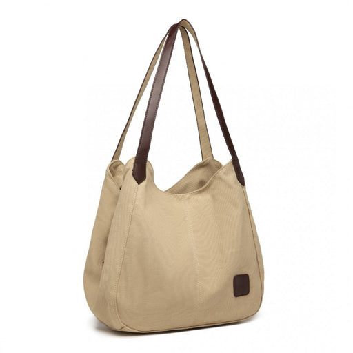 Eb2040l - Kono Canvas Shoulder Tote Bag - Black - Image 1