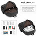 Eb2234 - Kono Canvas Lightweight Casual School Backpack - Black - Image 6