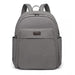 Eb2234 - Kono Canvas Lightweight Casual School Backpack - Grey - Image 1