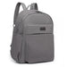 Eb2234 - Kono Canvas Lightweight Casual School Backpack - Grey - Image 2