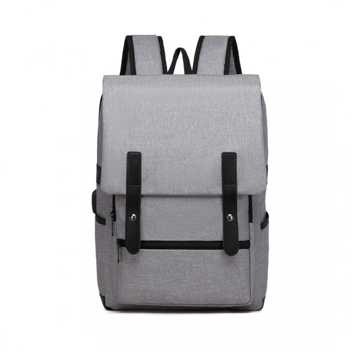 Eg2032 - Sac à dos pratique intelligent Kono avec interface rechargeable USB - Gris