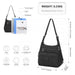 Eh2063 - Kono Three Way Multipurpose Casual Shoulder Bag With Double Zippers - Black - Image 4