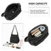 Eh2063 - Kono Three Way Multipurpose Casual Shoulder Bag With Double Zippers - Black - Image 7