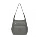 Eh2063 - Kono Three Way Multipurpose Casual Shoulder Bag With Double Zippers - Grey - Image 2