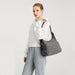 Eh2063 - Kono Three Way Multipurpose Casual Shoulder Bag With Double Zippers - Black - Image 11