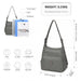 Eh2063 - Kono Three Way Multipurpose Casual Shoulder Bag With Double Zippers - Grey - Image 4