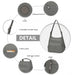 Eh2063 - Kono Three Way Multipurpose Casual Shoulder Bag With Double Zippers - Grey - Image 6