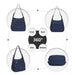Eh2063 - Kono Three Way Multipurpose Casual Shoulder Bag With Double Zippers - Navy - Image 3