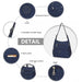 Eh2063 - Kono Three Way Multipurpose Casual Shoulder Bag With Double Zippers - Navy - Image 6
