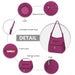 Eh2063 - Kono Three Way Multipurpose Casual Shoulder Bag With Double Zippers - Purple - Image 6