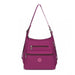Eh2063 - Kono Three Way Multipurpose Casual Shoulder Bag With Double Zippers - Purple - Image 2