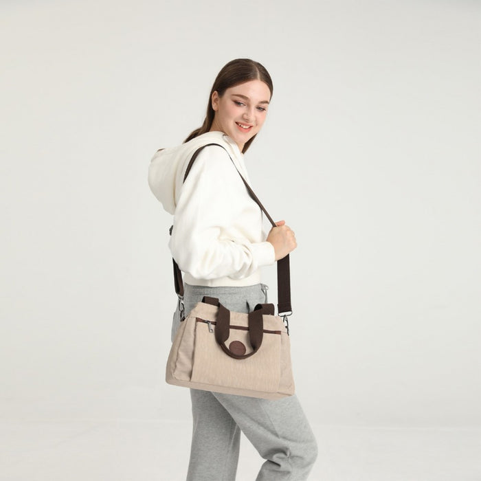 Eh2239 - Kono Waterproof Multi-functional Handbag Cross Body Bag - Grey - Image 9