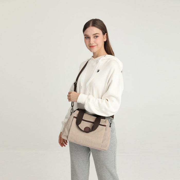 Eh2239 - Kono Waterproof Multi-functional Handbag Cross Body Bag - Grey - Image 10