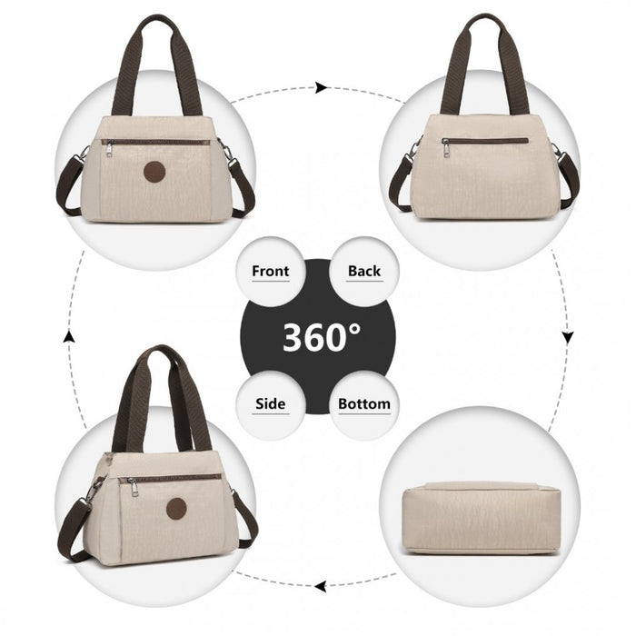 Eh2239 - Kono Waterproof Multi-functional Handbag Cross Body Bag - Grey - Image 3