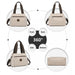 Eh2239 - Kono Waterproof Multi-functional Handbag Cross Body Bag - Grey - Image 3