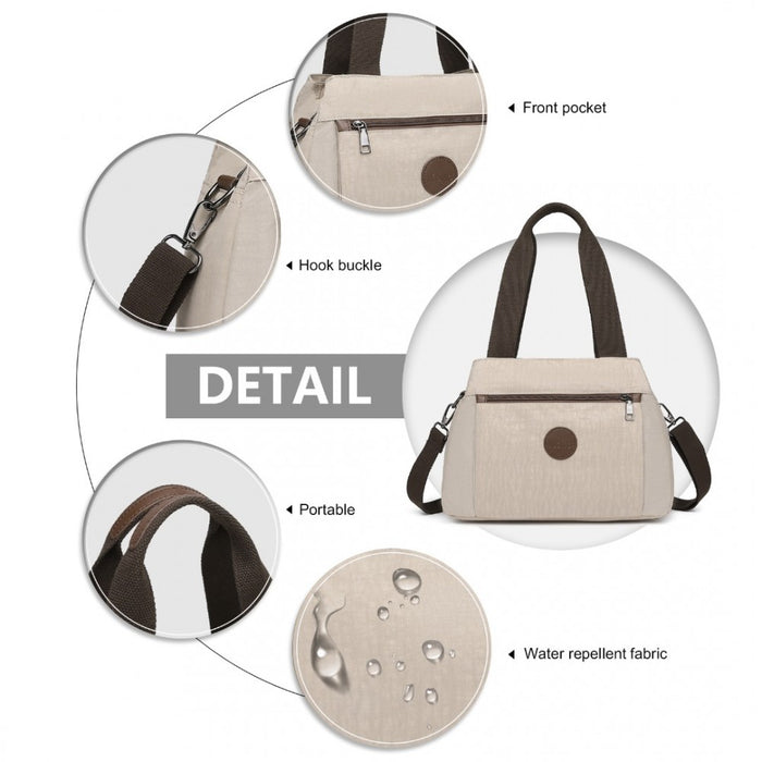 Eh2239 - Kono Waterproof Multi-functional Handbag Cross Body Bag - Grey - Image 5
