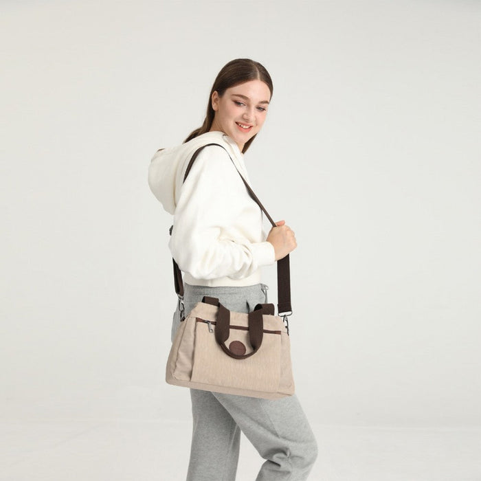 Eh2239 - Kono Waterproof Multi-functional Handbag Cross Body Bag - Grey