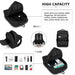 Em2111 - Kono Multi-compartment Backpack With Usb Port - Black - Image 6