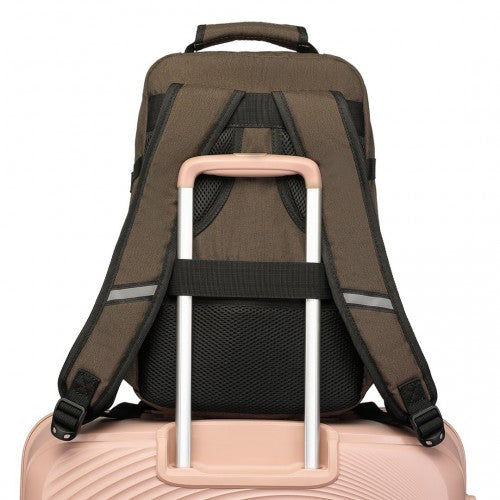 Em2231 - Kono Lightweight Cabin Bag Travel Business Backpack - Brown