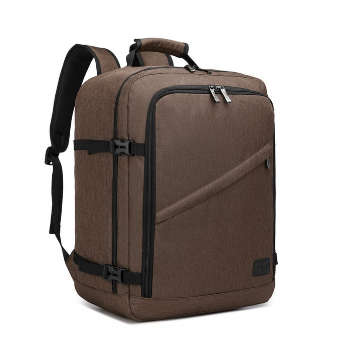EM2231M - Kono Lightweight Cabin Bag Travel Business Backpack - Brown