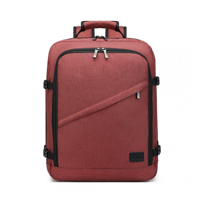 EM2231M - Kono Lightweight Cabin Bag Travel Business Backpack - Burgundy