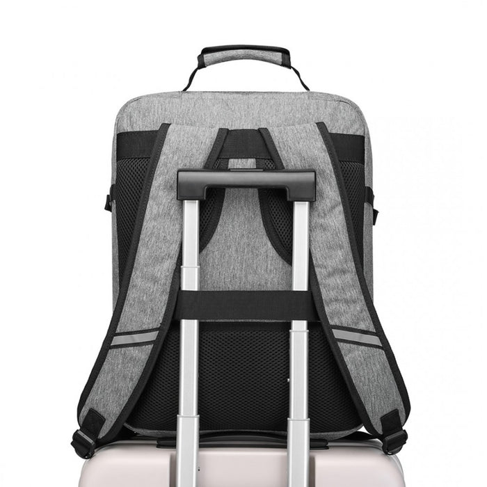 EM2231M - Kono Lightweight Cabin Bag Travel Business Backpack - Grey