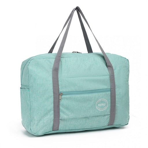 Eq2256 - Kono Foldable Waterproof Storage Travel Handbag - Green - Image 1