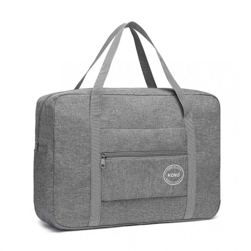 Eq2256 - Kono Foldable Waterproof Storage Travel Handbag - Brown - Image 1