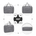 Eq2308 - Kono Foldable Waterproof Storage Cabin Travel Handbag - Grey - Image 4