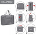 Eq2308 - Kono Foldable Waterproof Storage Cabin Travel Handbag - Grey - Image 8