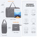 Eq2308 - Kono Foldable Waterproof Storage Cabin Travel Handbag - Grey - Image 5