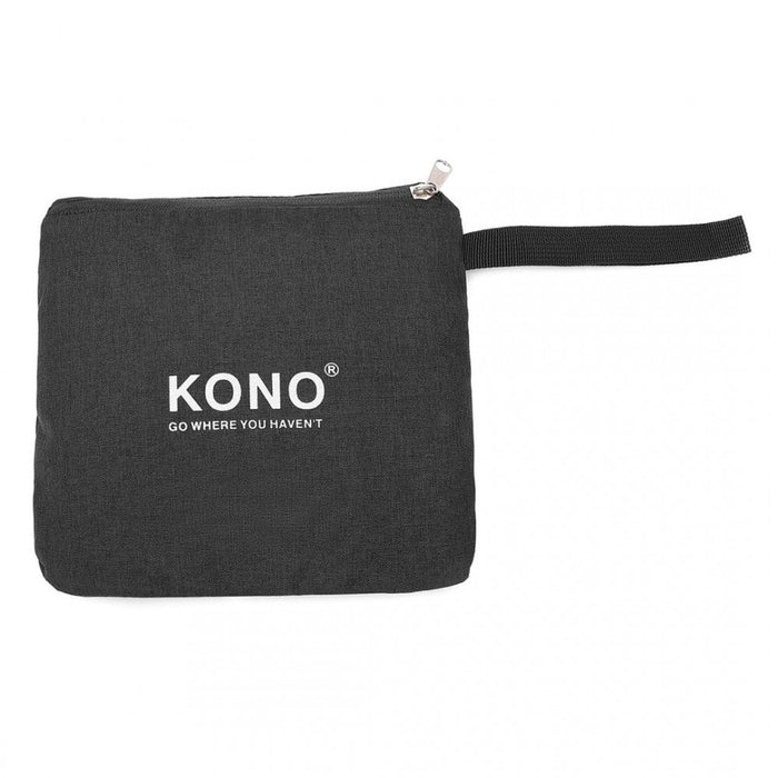 Eq2308 - Kono Foldable Waterproof Storage Cabin Travel Handbag - Black