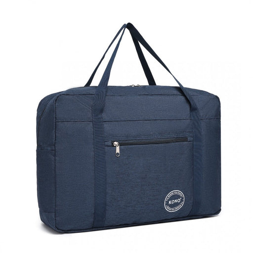Eq2308 - Kono Foldable Waterproof Storage Cabin Travel Handbag - Navy - Image 1