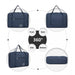 Eq2308 - Kono Foldable Waterproof Storage Cabin Travel Handbag - Navy - Image 4