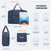 Eq2308 - Kono Foldable Waterproof Storage Cabin Travel Handbag - Navy - Image 5