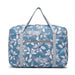 Eq2308f - Kono Foldable Waterproof Storage Cabin Travel Handbag Flower Print - Blue - Image 2