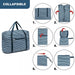Eq2308s - Kono Foldable Waterproof Storage Cabin Travel Handbag Striped Print - Navy - Image 8