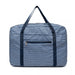 Eq2308s - Kono Foldable Waterproof Storage Cabin Travel Handbag Striped Print - Navy - Image 2