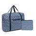Eq2308s - Kono Foldable Waterproof Storage Cabin Travel Handbag Striped Print - Navy - Image 3