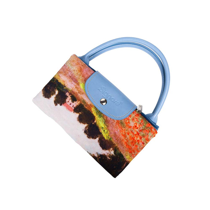 Monet The Poppy Field - Art Foldaway Bag-3