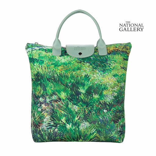 Van Gogh Long Grass with Butterflies - Art Foldaway Bag-0