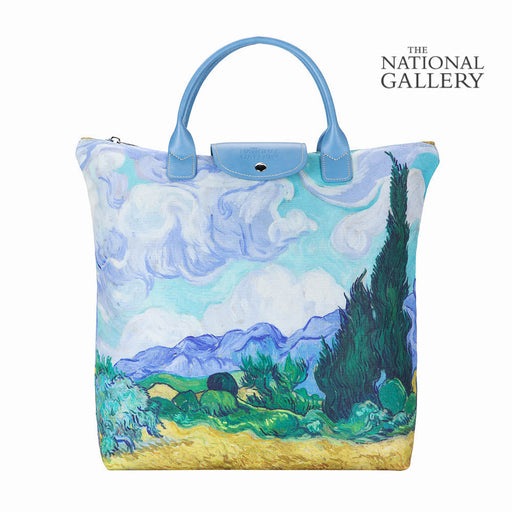 Van Gogh Wheatfield with Cypresses - Art Foldaway Bag-0
