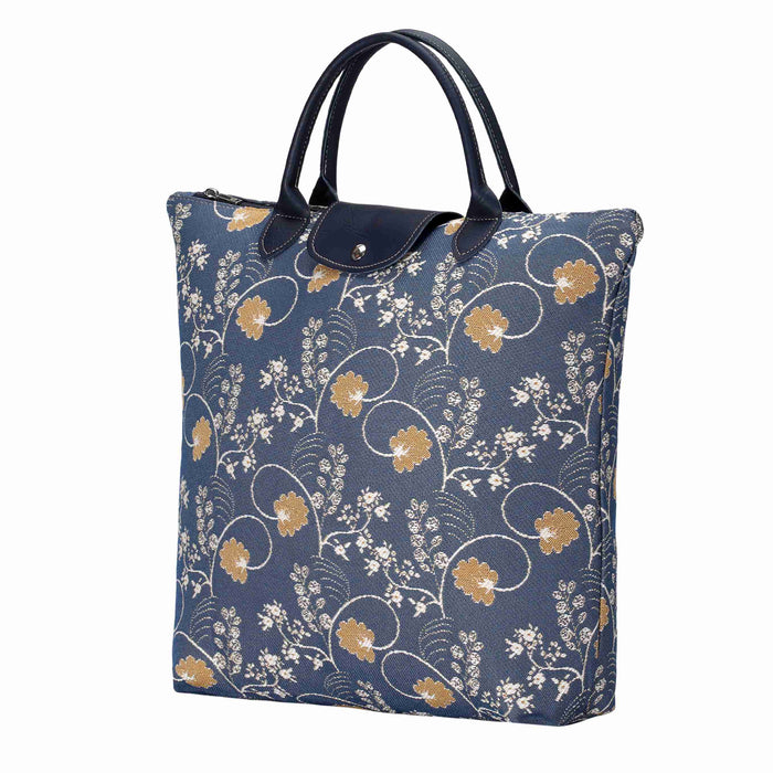 Jane Austen Blue - Foldaway Bag-1