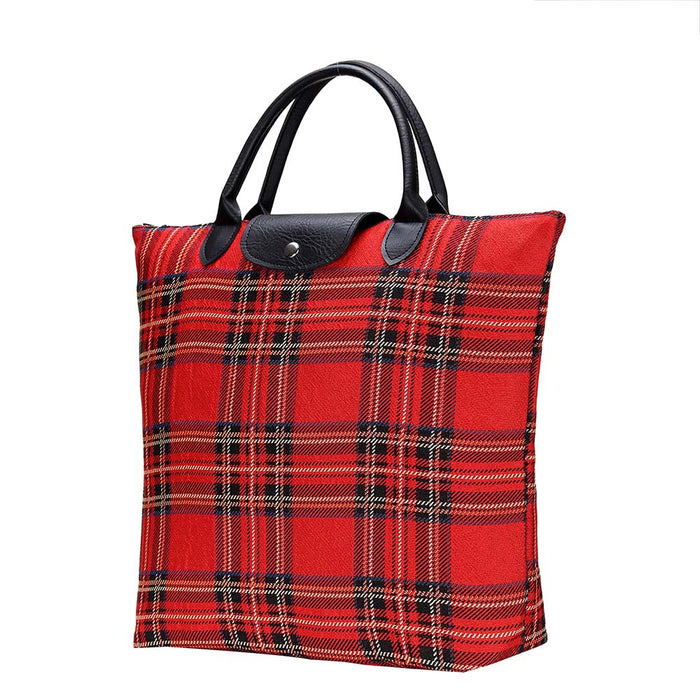 Royal Stewart Tartan - Foldaway Bag-5