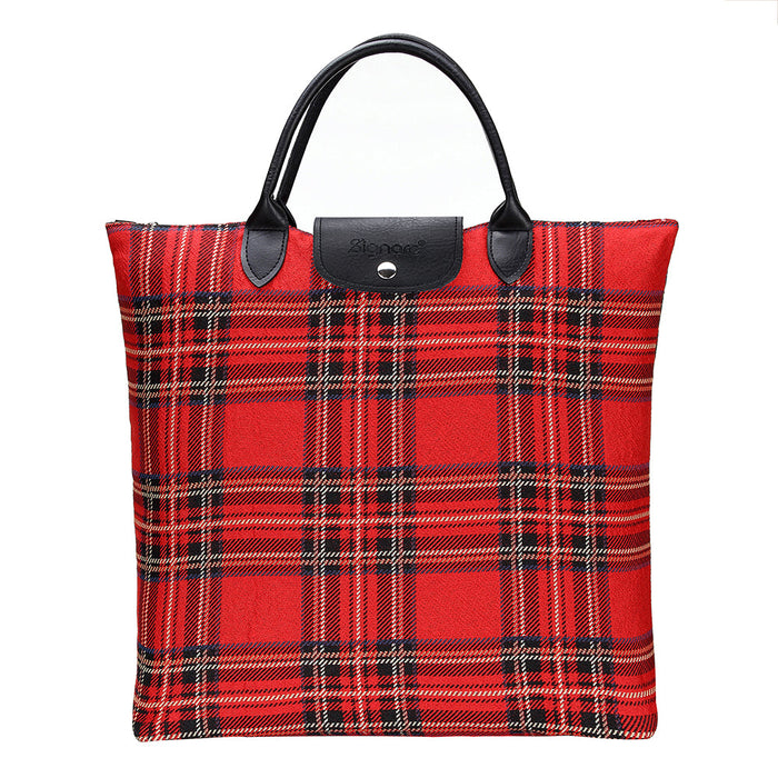 Royal Stewart Tartan - Foldaway Bag - Love Thy Bargains