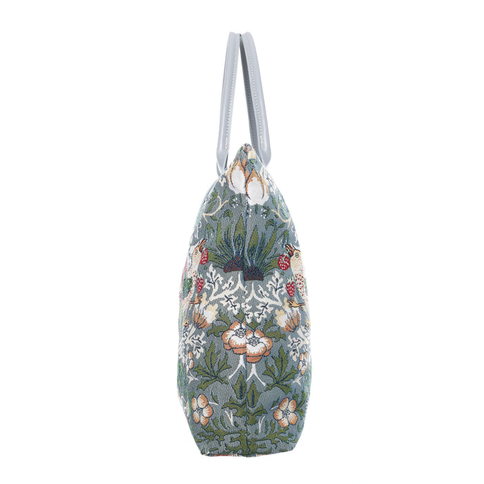 V&A Licensed Strawberry Thief Grey - Folding Bag - Love Thy Bargains